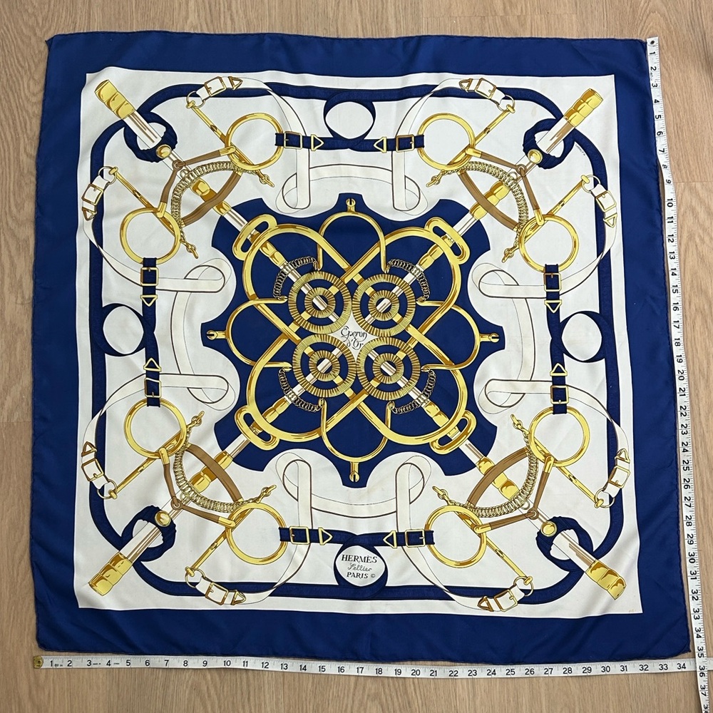 Hermes Eperon D'Or Forever Scarf 90 - Picture 1 of 6